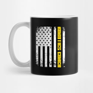 Robotics Coach Vintage Usa Flag Mug